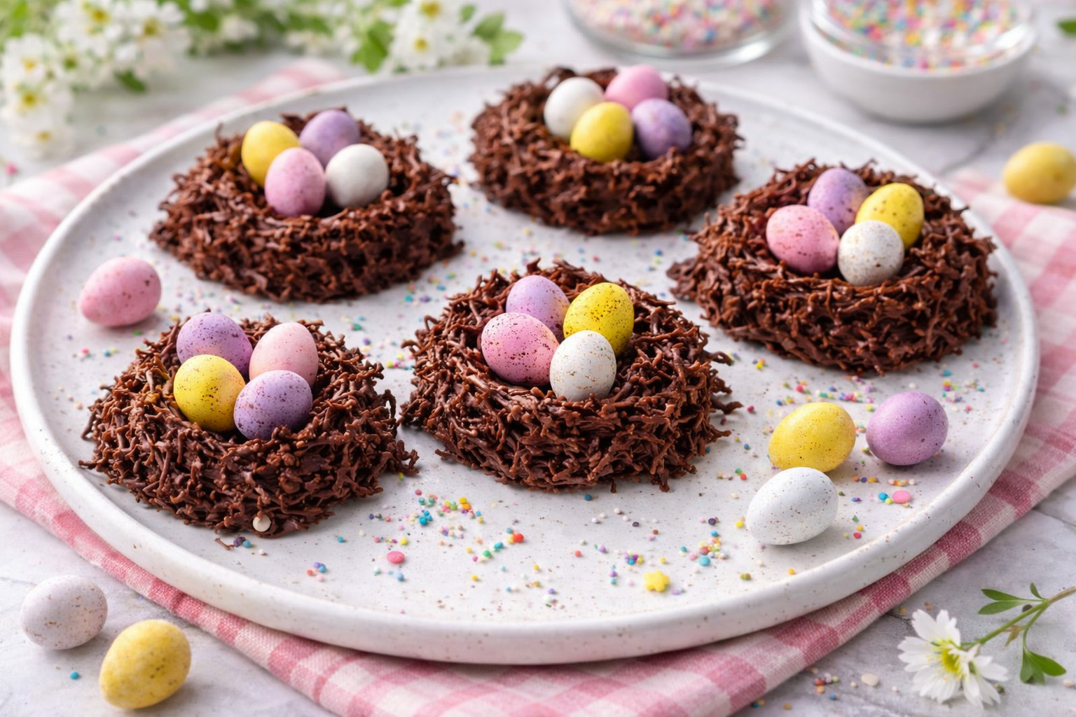cheeky chocolate easter nests