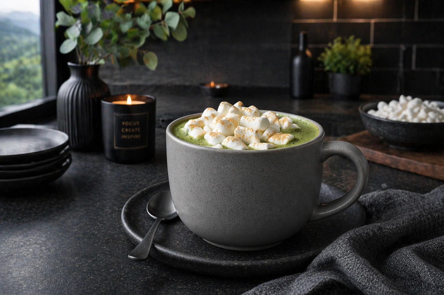 Velvety White Chocolate & Matcha Indulgence Velvety White Chocolate & Matcha Indulgence