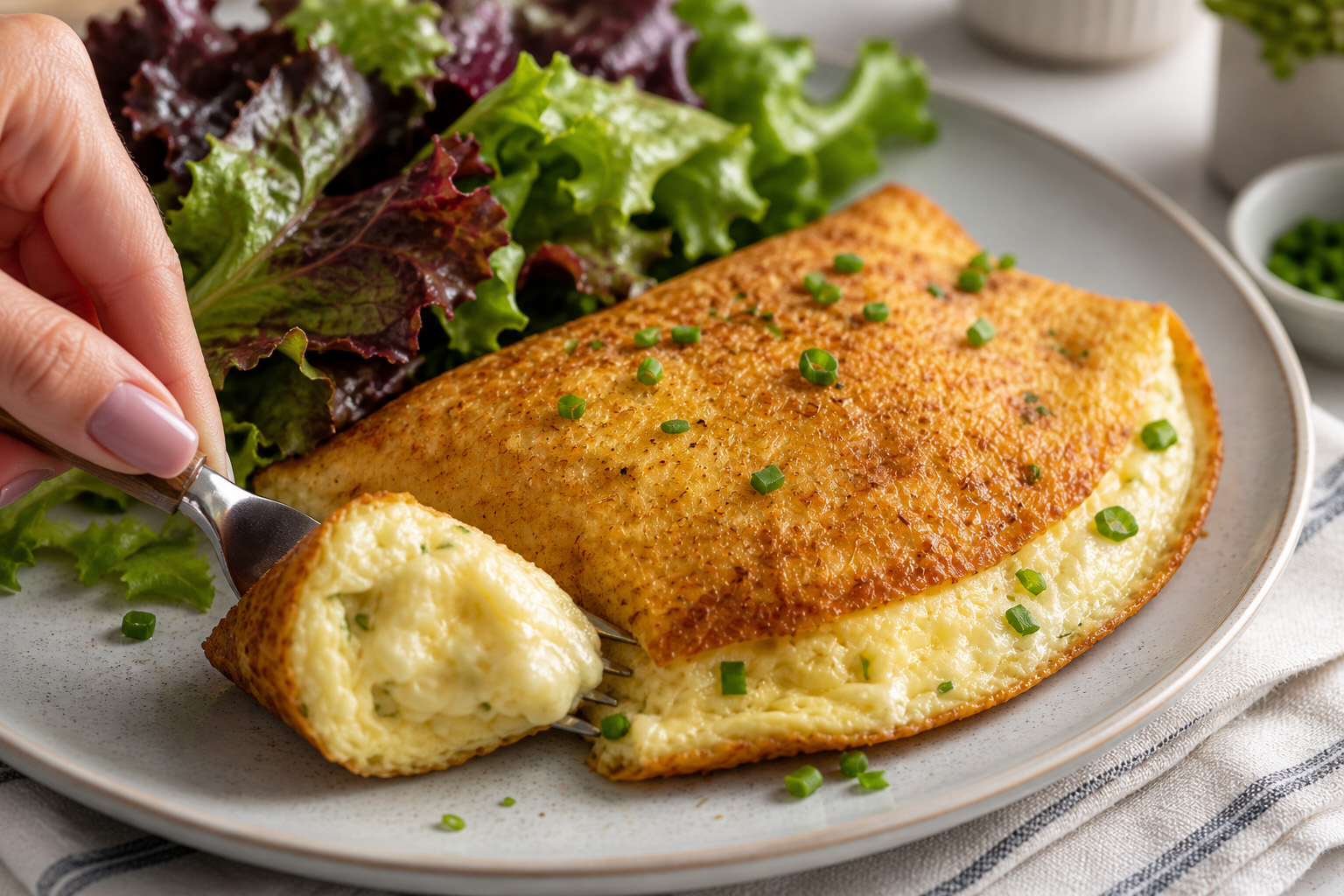 A-Golden-Souffle-Omelette-With-Melted-Cheese A-Golden-Souffle-Omelette-With-Melted-Cheese