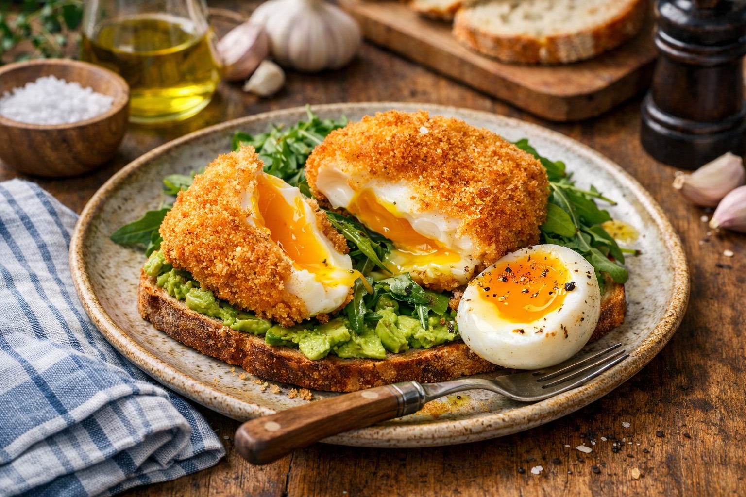 Golden-Panko-Poached-Eggs-with-Avocado-Toast Golden-Panko-Poached-Eggs-with-Avocado-Toast