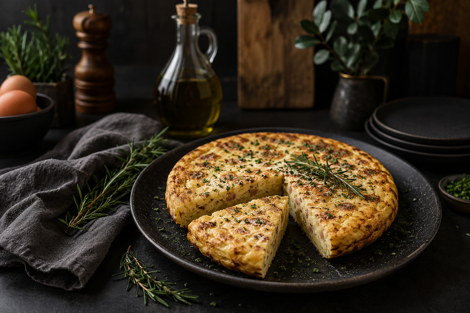 Golden Potato & Herb Italian Frittata