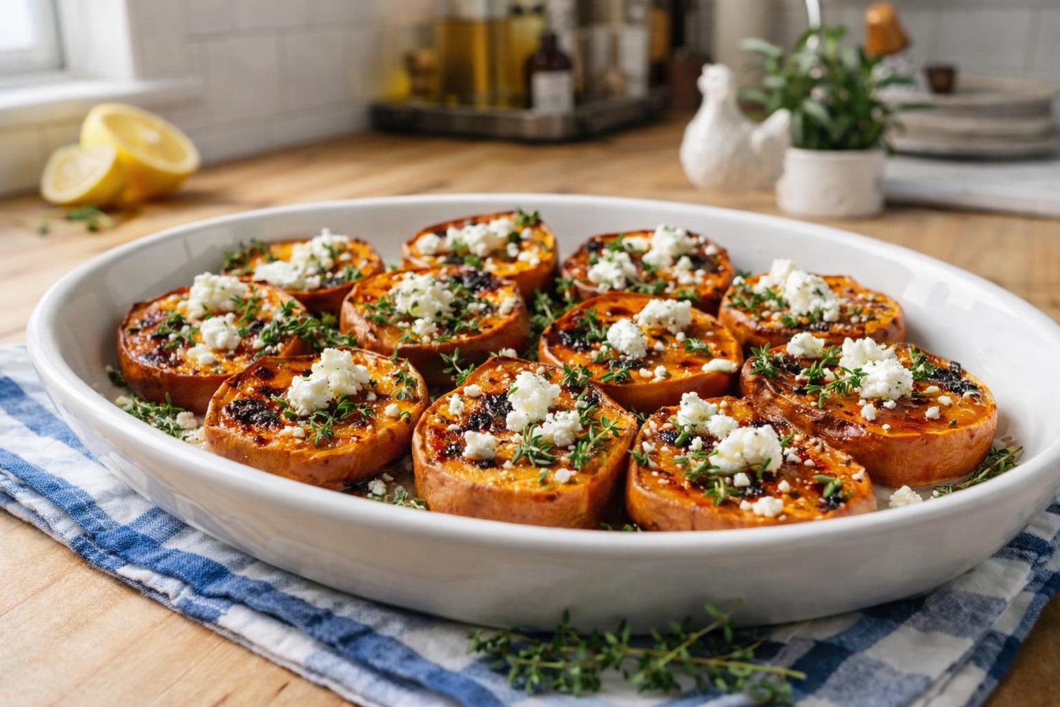 Honey-Kissed-Sweet-Potato-Medallions-with-Feta Honey-Kissed-Sweet-Potato-Medallions-with-Feta