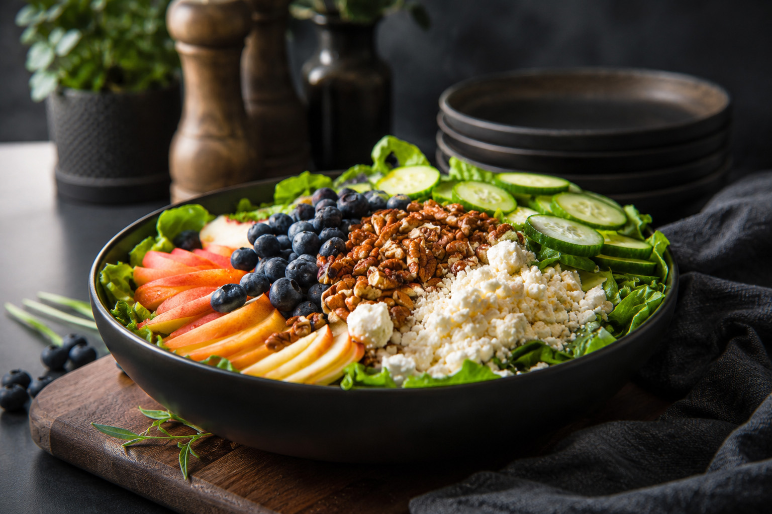 Honeyed Peach & Berry Salad with Fresh Herbs Honeyed Peach & Berry Salad with Fresh Herbs