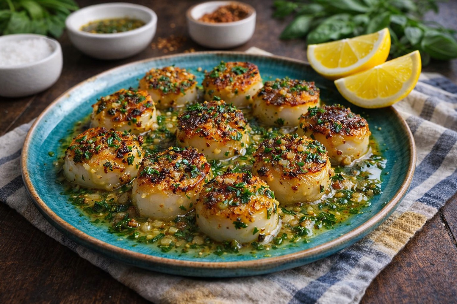 Seared-Scallops-in-Fragrant-Garlic-Butter
