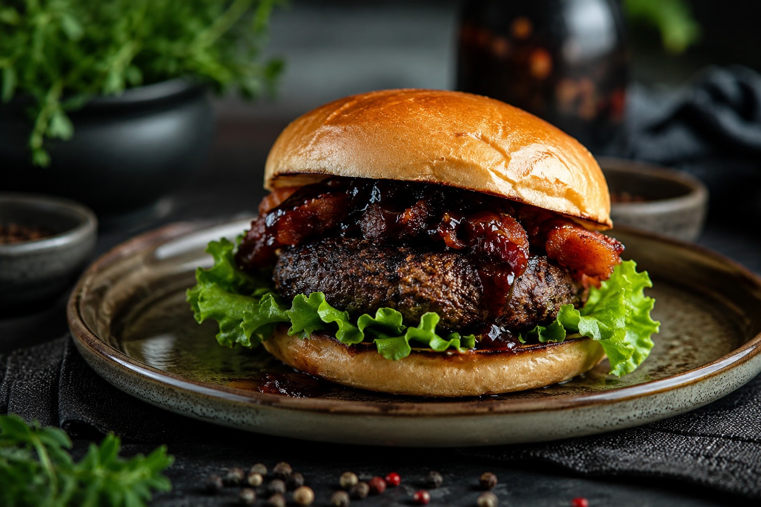 Smokehouse Coffee-Rubbed Burgers with Dr Pepper Glaze-2