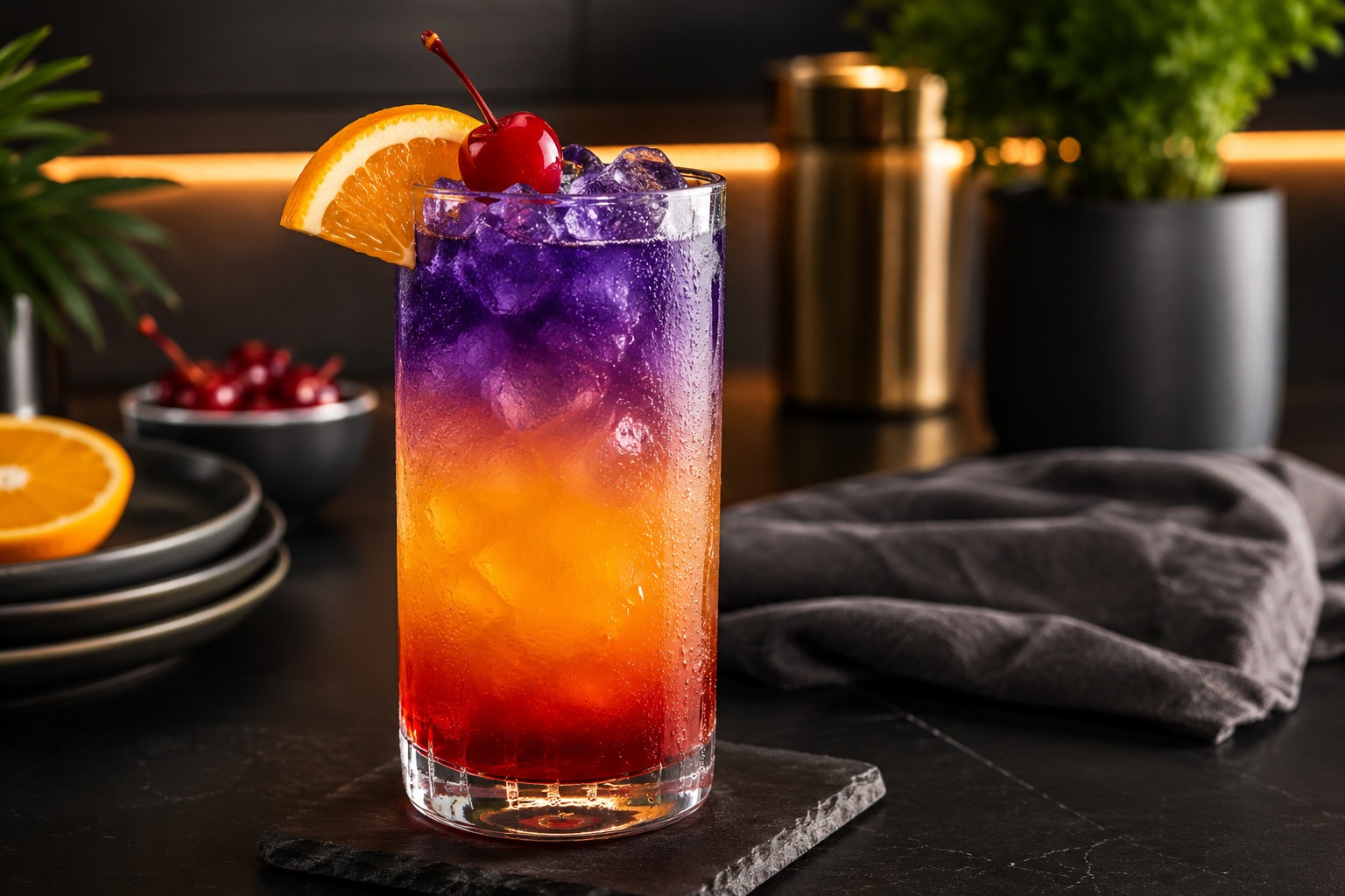 The Seventh Sunset Mocktail The Seventh Sunset Mocktail