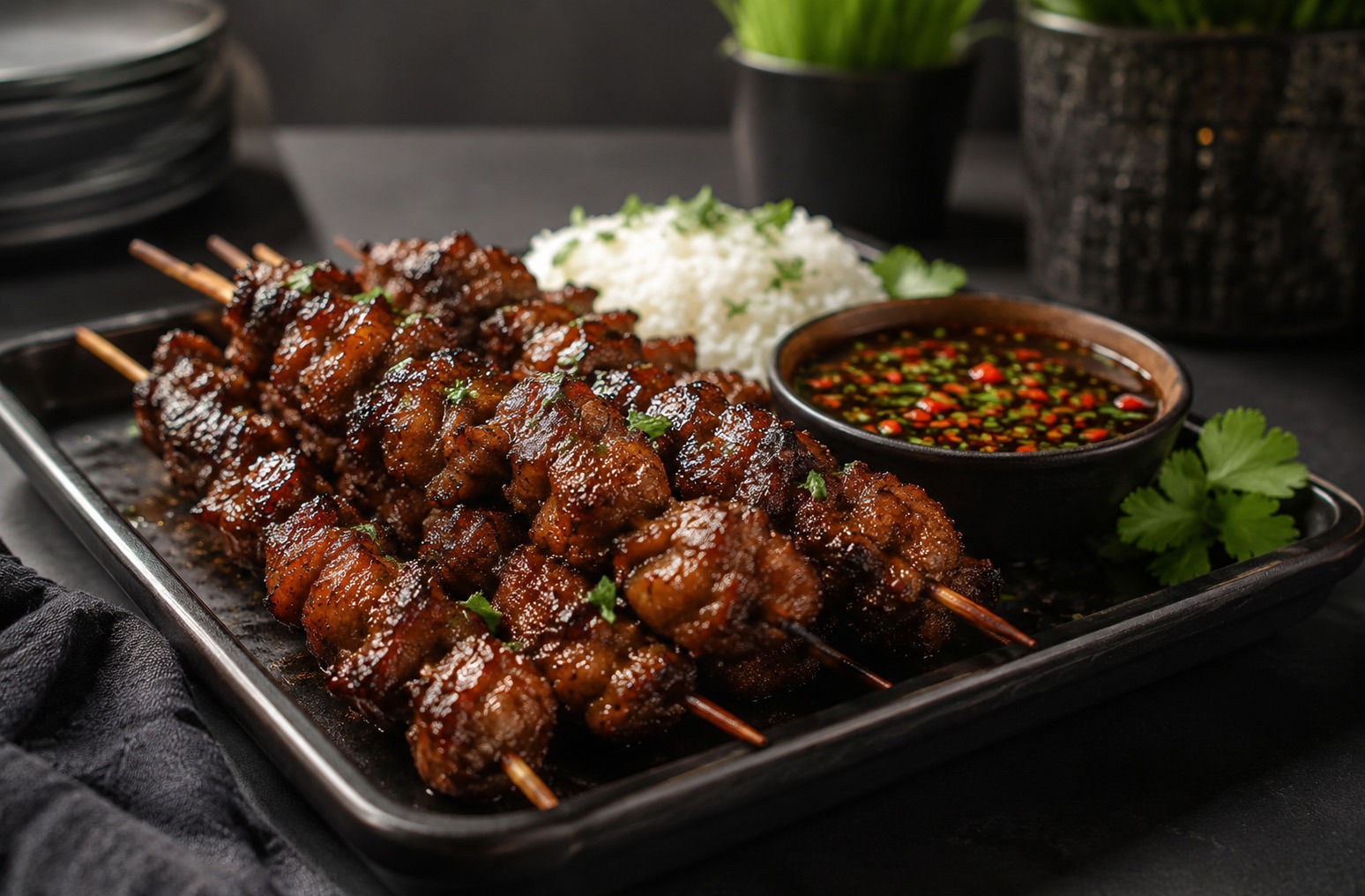 The Manila Fire Pork Skewers
