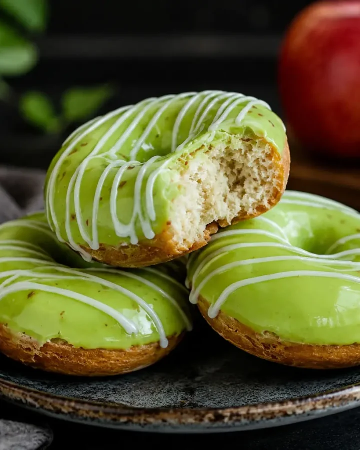 Golden Orchard Caramel Apple Doughnuts (Egg-Free & Dairy-Free)