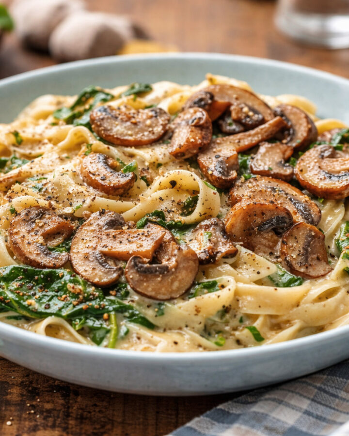 Silken Spinach & Woodland Mushroom Tagliatelle