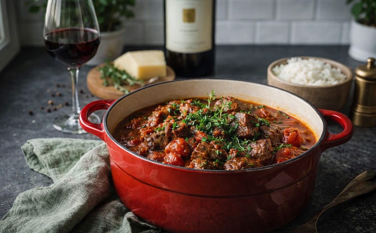 Tuscan Red Wine Pork Stew