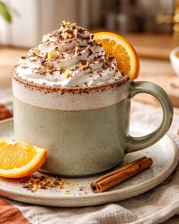Orange Hot Chocolate Hug in a Mug